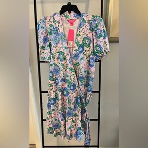 Lilly Pulitzer NWT Sailing Short Sleeve wrap romper